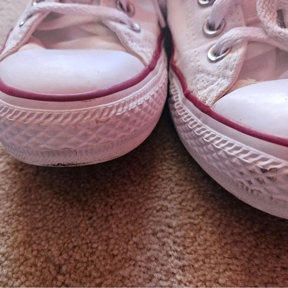 Converse All Star Chuck Taylor style mens 7 women's 9 white sneakers - Picture 7 of 15